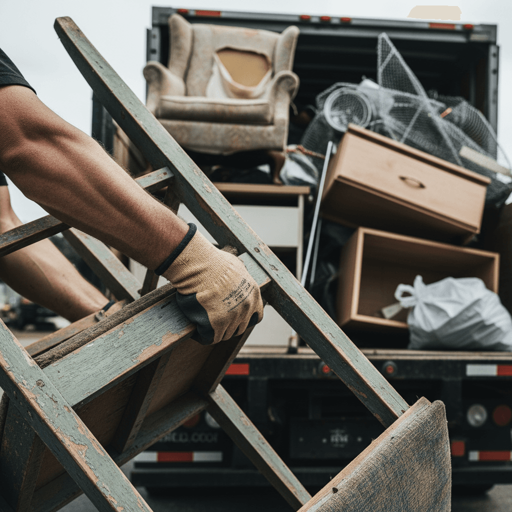 Securing debris for transport